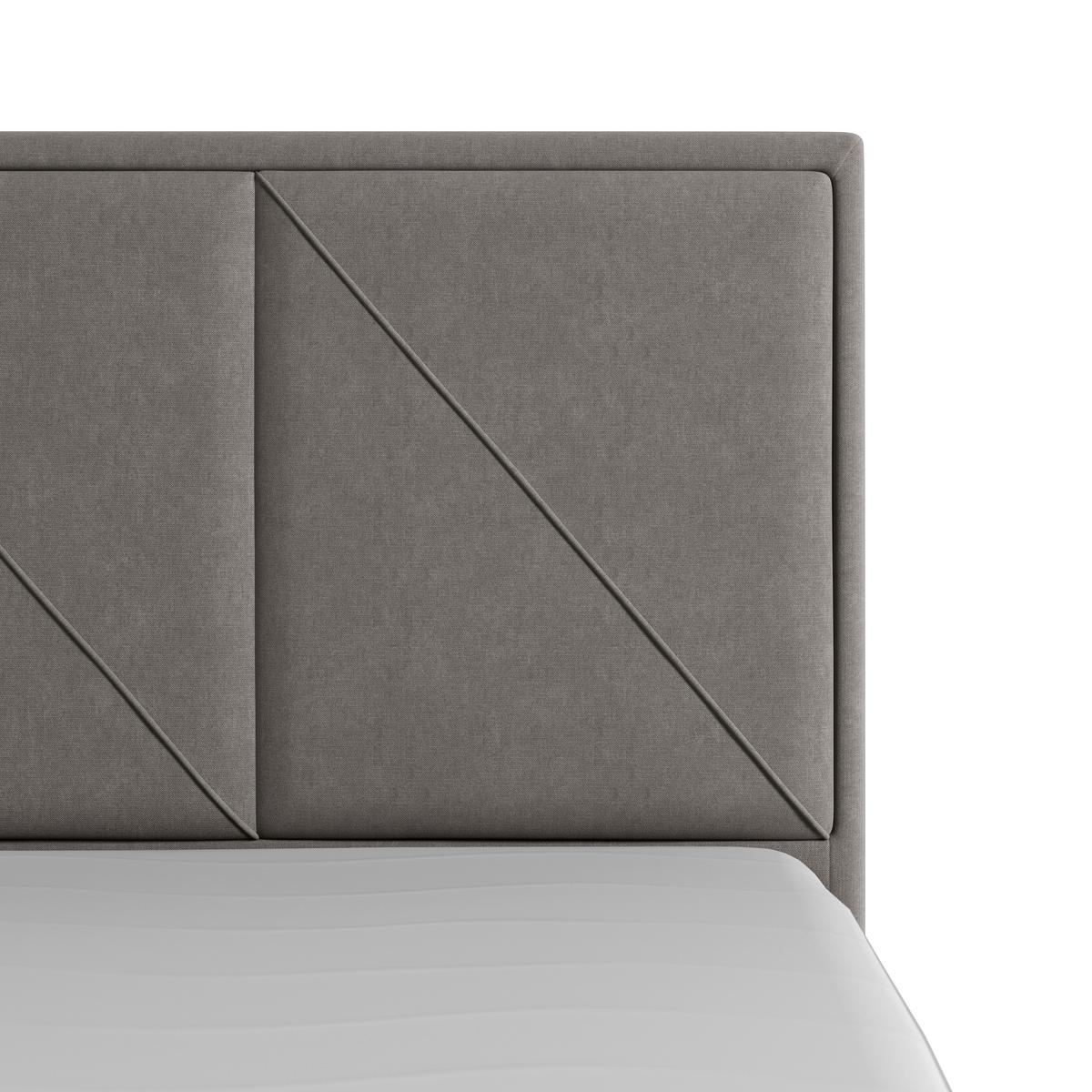 Boxspringbett Mit Bettkasten Oslo 180x200 Cm Hellgrau - Hellgrau/Schwarz, MODERN, Holzwerkstoff/Kunststoff (180/200cm) - MID.YOU