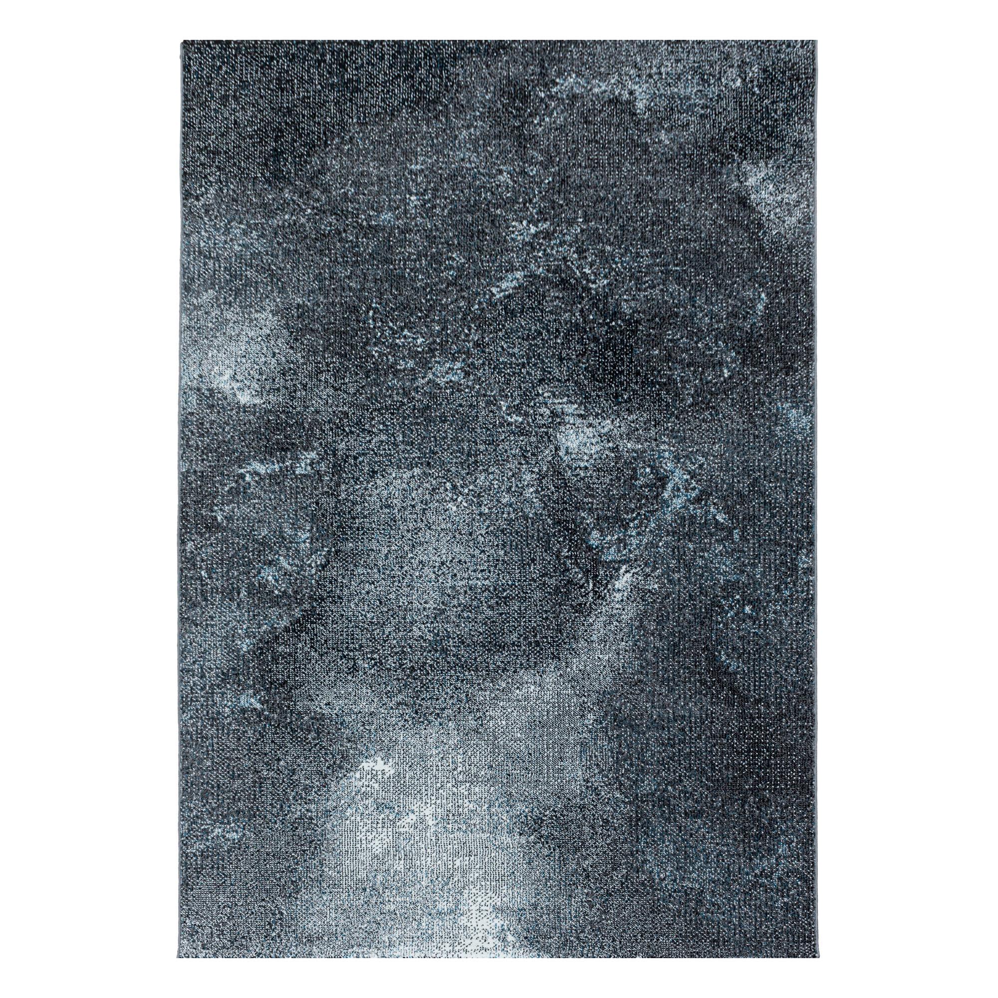 Webteppich Blau Naturfaser Ottawa 80x150 cm - Blau, Design, Textil (80/150cm)