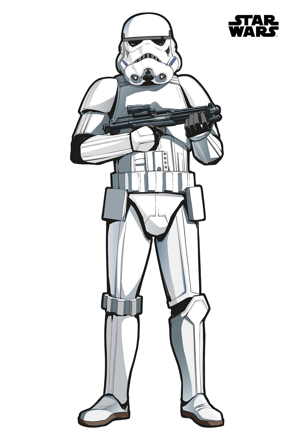 Fototapete 12410 Star Wars Xxl - Schwarz/Weiß, Trend, Papier (127/188cm)
