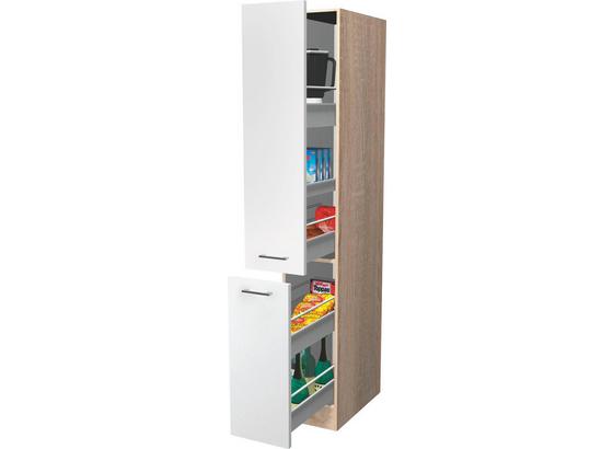 Potravinová Skříň Samoa Ahs 30 - bílá/barvy dubu, Konvenční, dřevěný materiál (30/200/57cm) Potravinová Skříň Samoa Ahs 30 - bílá/barvy dubu, Konvenční, dřevěný materiál (30/200/57cm)