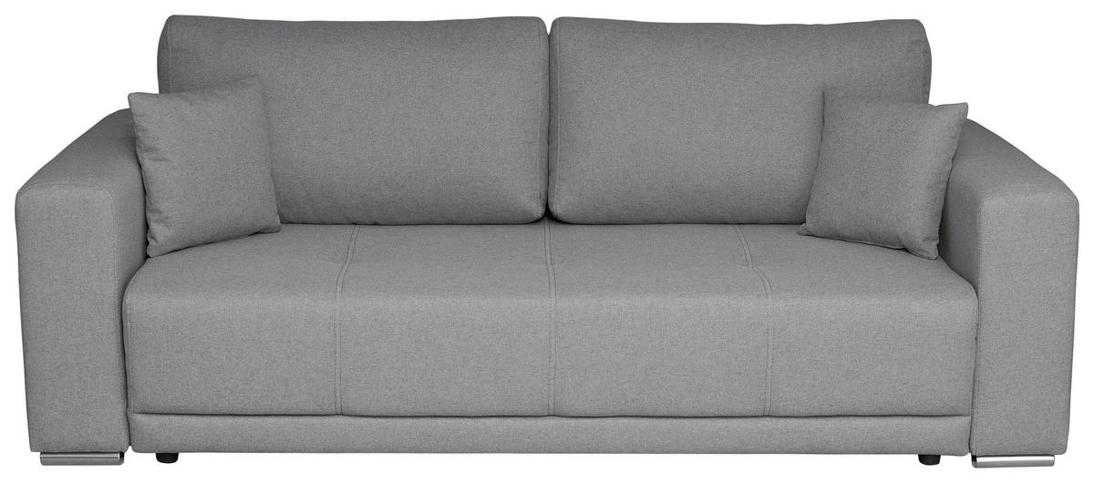 Schlafsofa Berna - Chromfarben/Schwarz, Design, Textil (238/77/108cm) - P & B