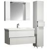 Badezimmer Silora Xl - Weiß, MODERN, Glas/Keramik (130cm) - MID.YOU