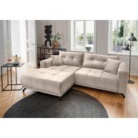 Ecksofa Restato, Creme S: 177x246 cm - Creme/Schwarz, MODERN, Textil (177/246cm) - MID.YOU