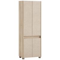 Hochschrank Sander Beige/Eiche Dekor B: 56,9cm - Eichefarben/Beige, MODERN, Holzwerkstoff (56,9/164,5/33cm) - MID.YOU