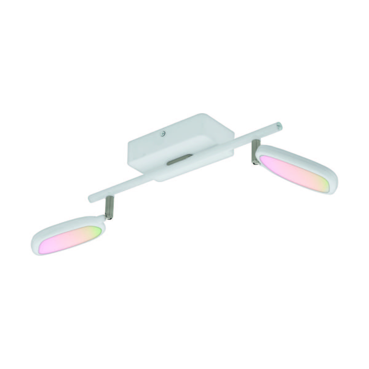 LED-Deckenleuchte Palombare- Connect L: 36,5cm Farbwechsler - Weiß, Design, Kunststoff/Metall (8/36,5cm) - Eglo