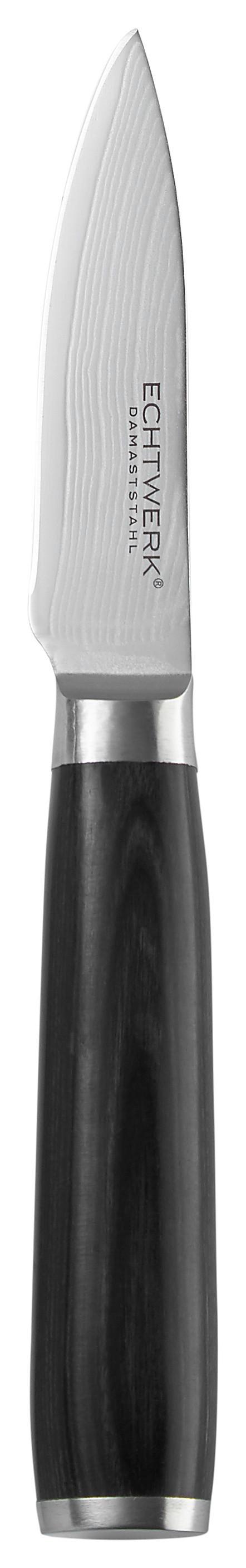 Schälmesser Echtwerk Damaszener - Edelstahlfarben, MODERN, Metall (20,9cm) - Echtwerk