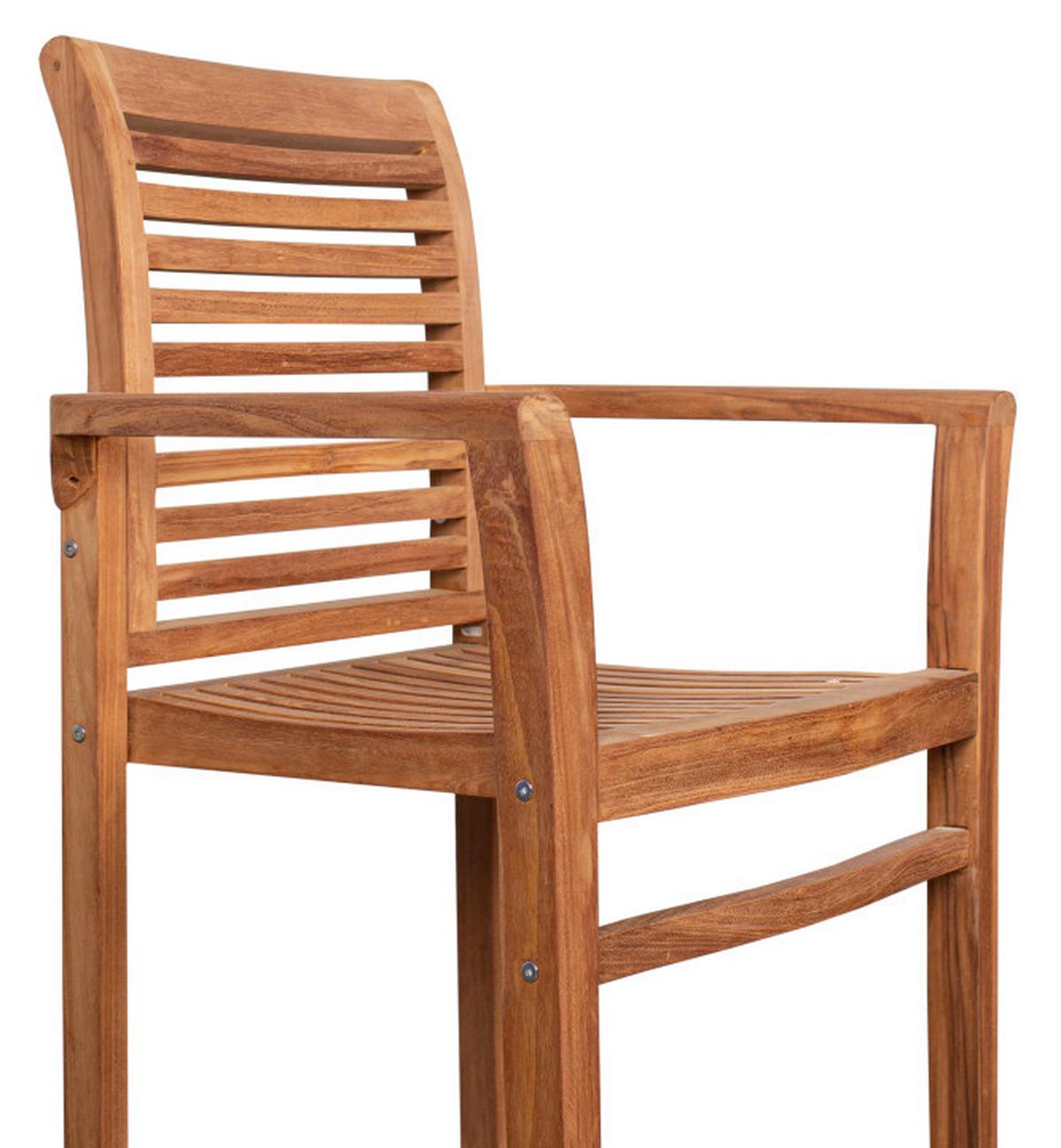 Gartensessel Woodie Stapelsessel Lamelle - Basics, Holz (63/92/52cm) - Gardenson