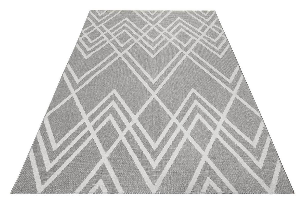 Outdoorteppich Creme/weiß, Bxl: Ca.133x200cm - Creme/Weiß, Design, Textil (133/200cm) - Esprit