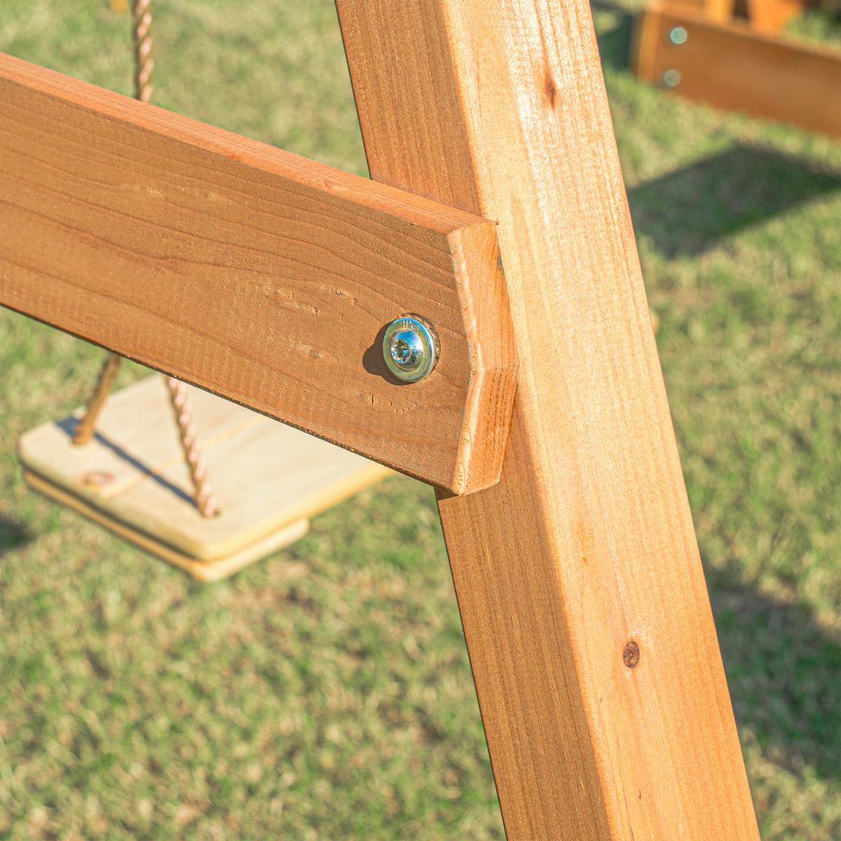 Spielturm mit Rutsche Limegrün - Anthrazit/Limette, Basics, Holz/Kunststoff (435/410/305cm) - Ambia Garden