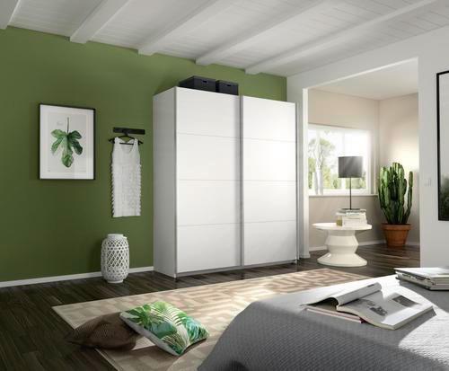 Schwebetürenschrank 181cm Belluno, Weiß - Weiß, MODERN, Holzwerkstoff (181/230/62cm) - Rauch Möbel