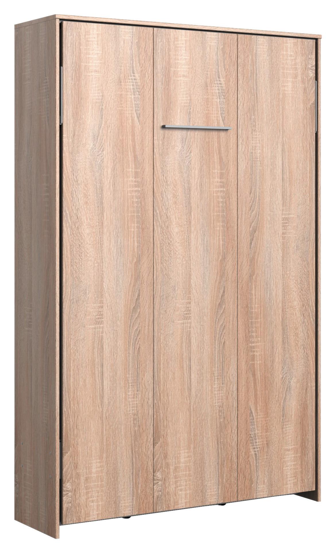 Schrankbett Juist - Eichefarben, KONVENTIONELL, Holz/Holzwerkstoff (120/200cm) - MID.YOU