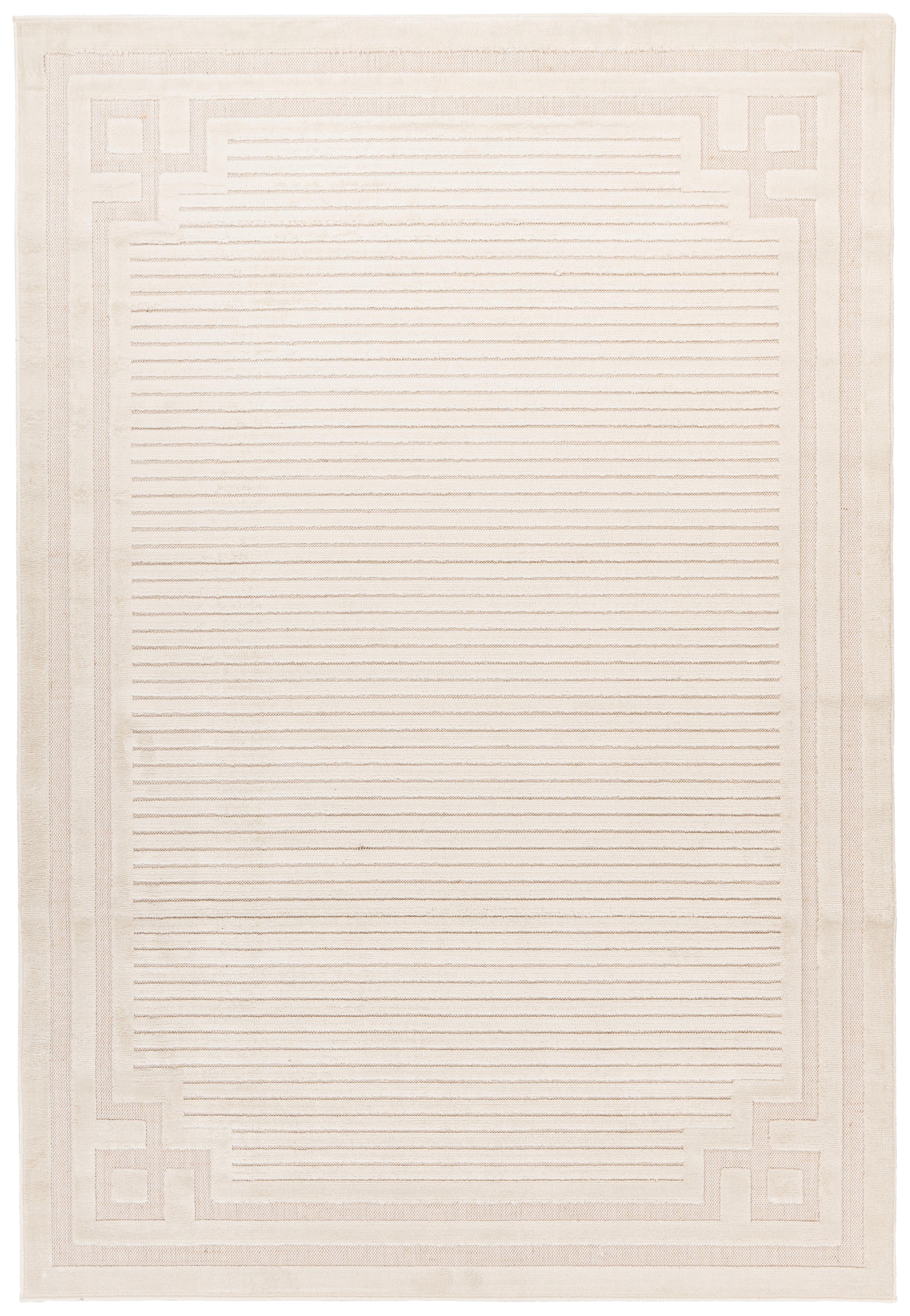 Flachwebteppich Madita 200 - Weiß, KONVENTIONELL, Textil (160/230cm) - Kayoom