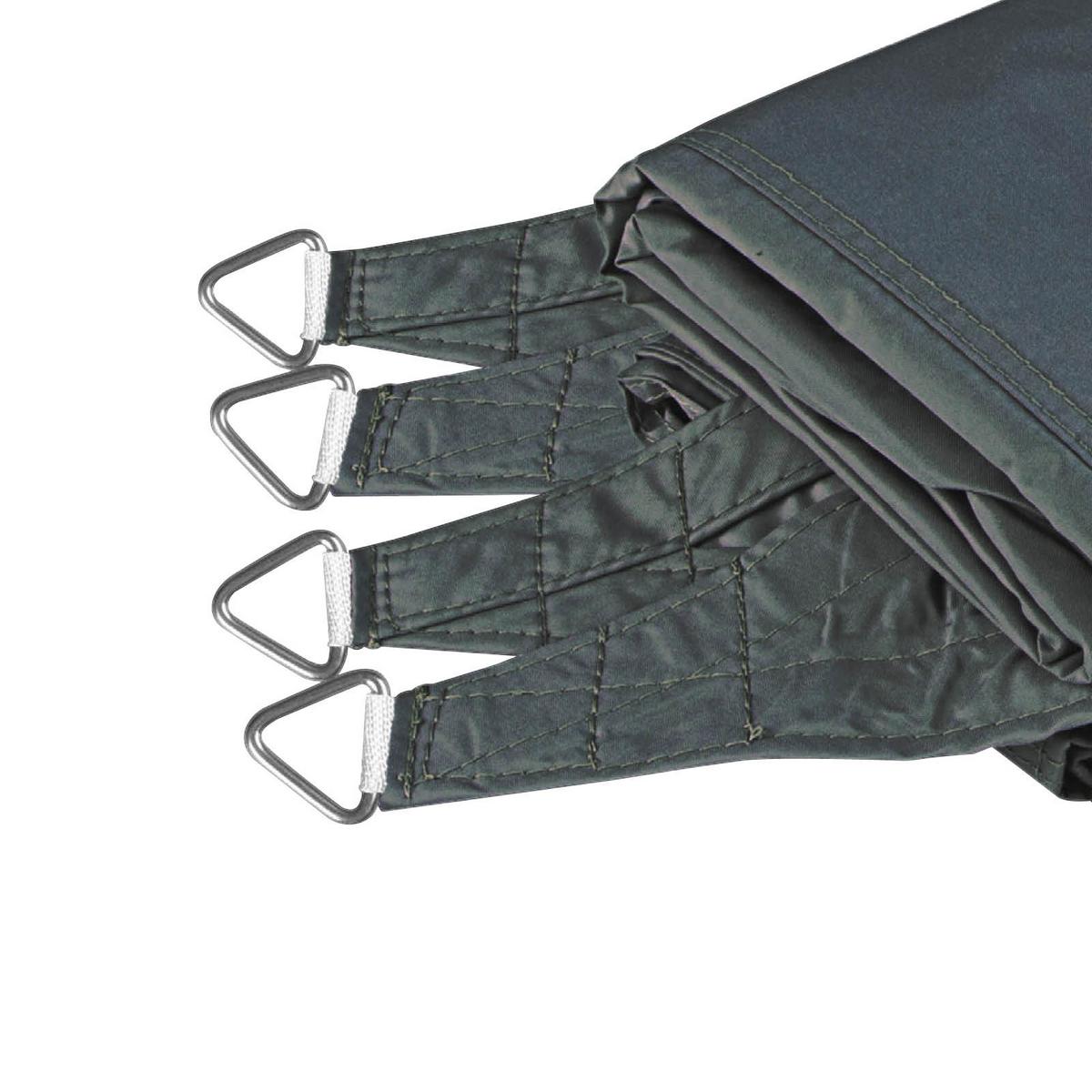 Sonnensegel Quadrat 5x5 M - Anthrazit, Basics (500/500cm)