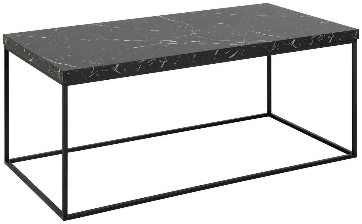 Couchtisch Barossa Schwarz, 110 Cm - Schwarz, Design, Holz/Metall (110/55/45cm) - MID.YOU