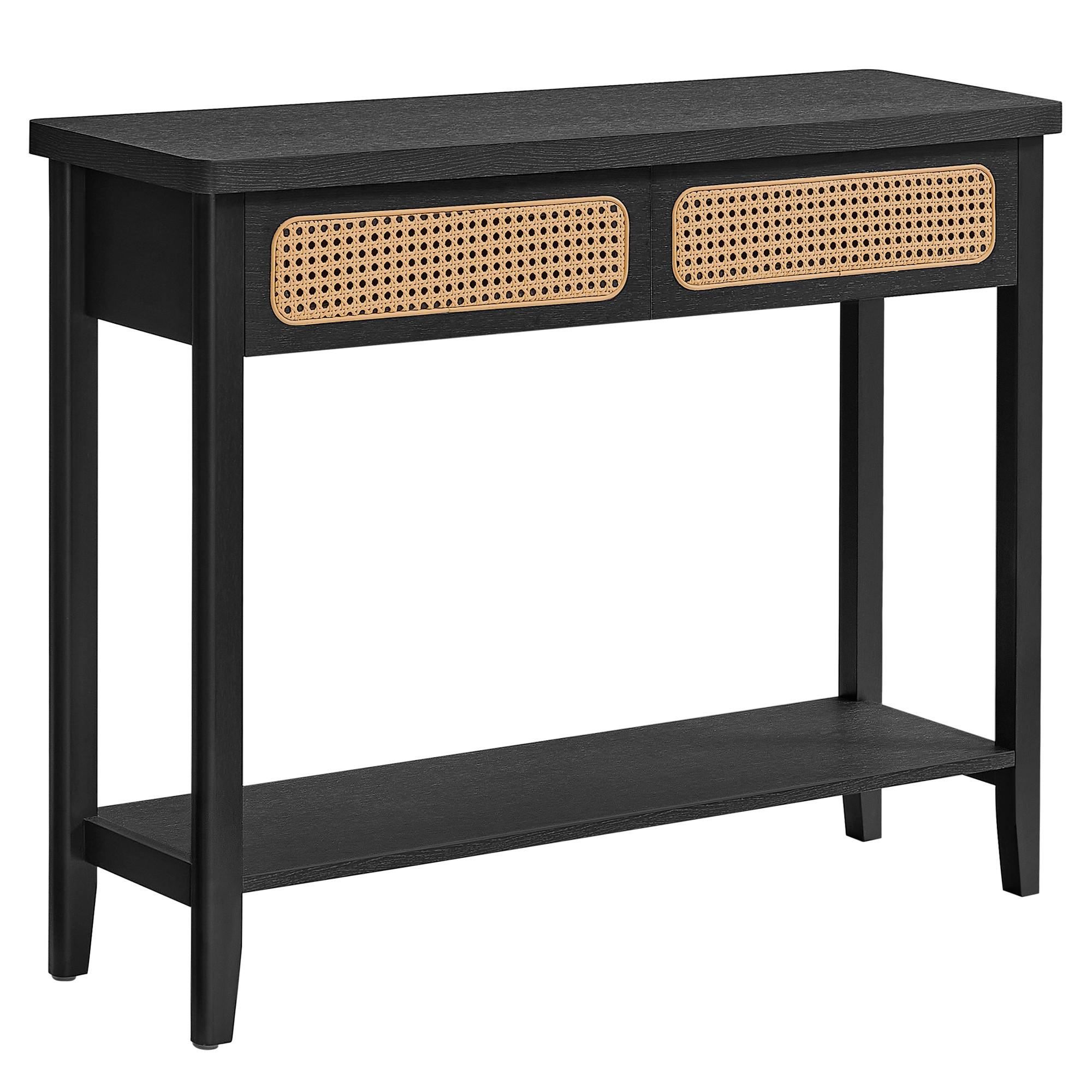 KONSOLE Braun, Schwarz B: 100 cm - Schwarz/Braun, Trend, Holzwerkstoff (100/80/30cm) - MID.YOU