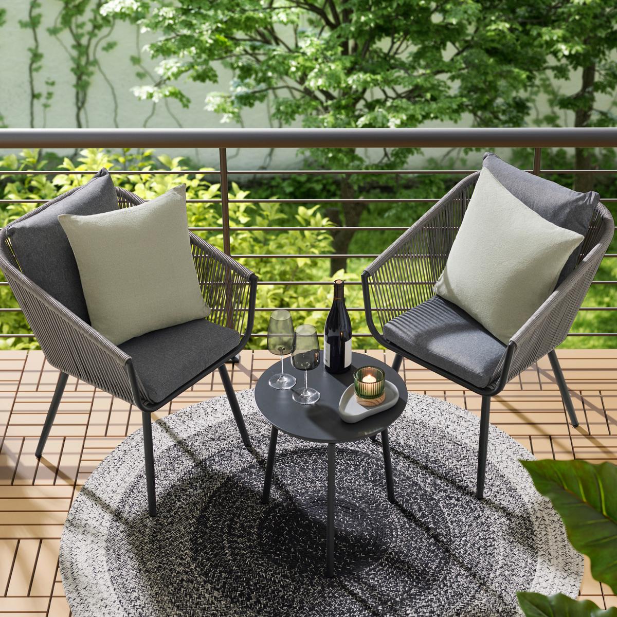 KOBEREC TKANÝ NA PLOCHO Marie, 160cm - bílá/černá, textil (160cm) - Modern Living