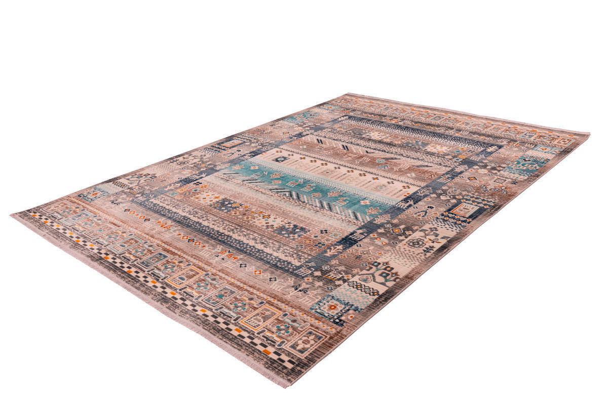 Webteppich Blau/Braun Anouk 120x170 cm - Blau/Braun, Design, Textil (120/170cm) - Kayoom