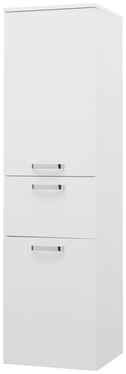 Badezimmer Hochschrank BxH 40x147 cm Weiß - Weiß, KONVENTIONELL, Holzwerkstoff (40/147/38,5cm) - Ondega