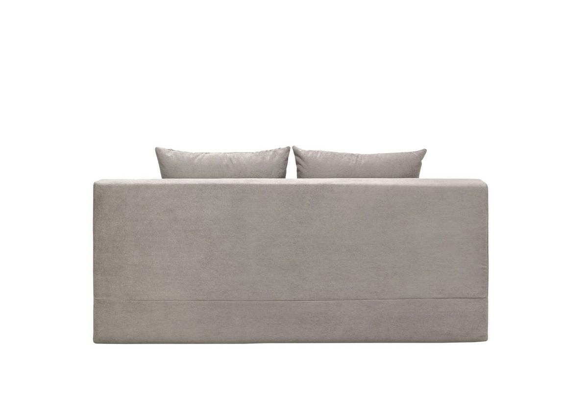 Boxspringová pohovka MONA LUX, světle šedý manšestr - světle šedá, Moderní, textil (208/100/106cm) - Mömax