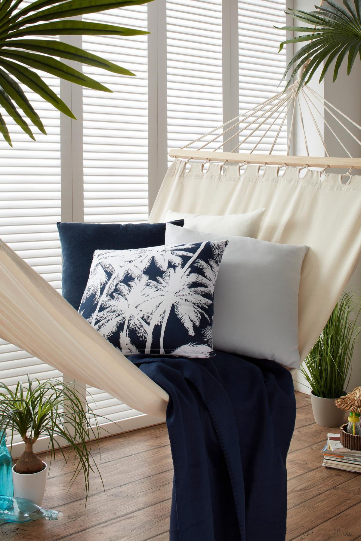 HOUPACÍ SÍŤ RELAX - přírodní barvy, dřevo/textil (100/200cm) - Mömax