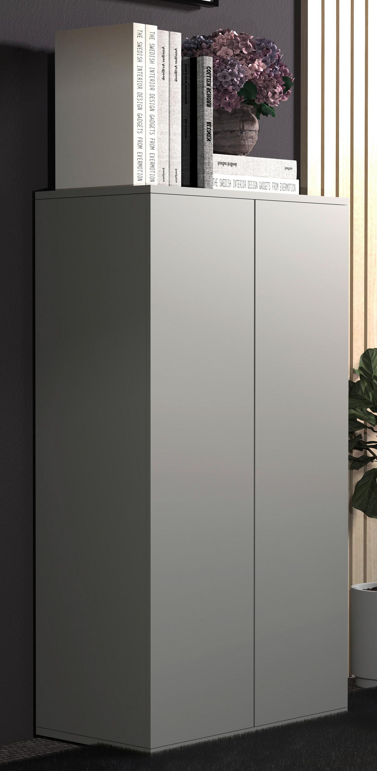 Highboard Dalosa Grau B: 60 cm - Grau, Design, Holzwerkstoff (60/108/32cm) - MID.YOU