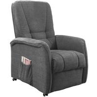 Fernsehsessel Harry Dunkelgrau B: 77 Cm - Dunkelgrün/Dunkelgrau, Design, Textil (77/107/88cm) - Livetastic