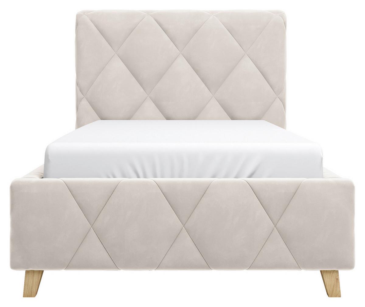 Polsterbett Trivio 100x200 Cm Creme - Creme, MODERN, Holz/Holzwerkstoff (100/200cm) - MID.YOU