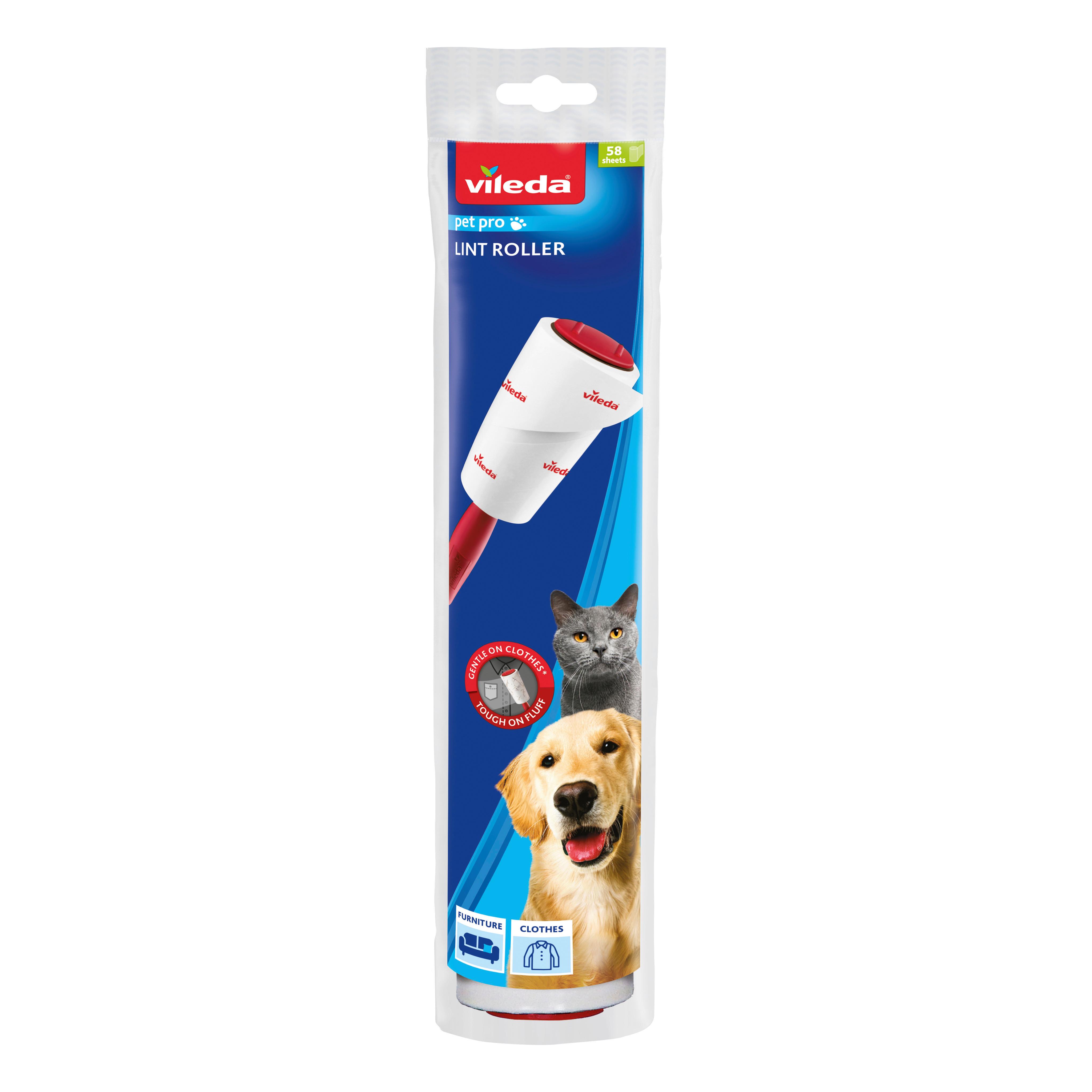 Szösztelenítő Henger Pet Pro Ruhatisztító Henger - piros/fehér, Basics, műanyag - Vileda