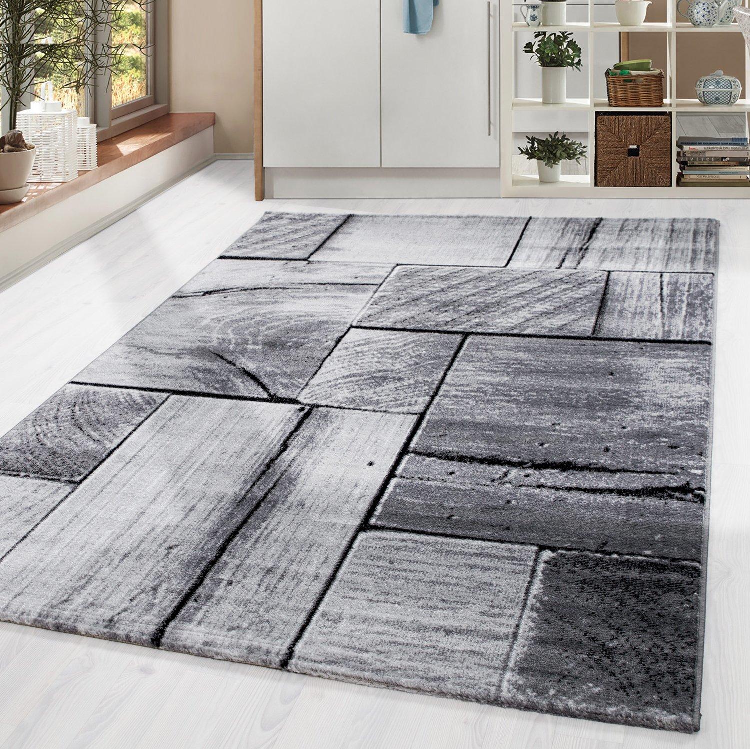 Webteppich Schwarz Naturfaser Parma 160x230 cm - Schwarz, KONVENTIONELL, Textil (160/230cm)