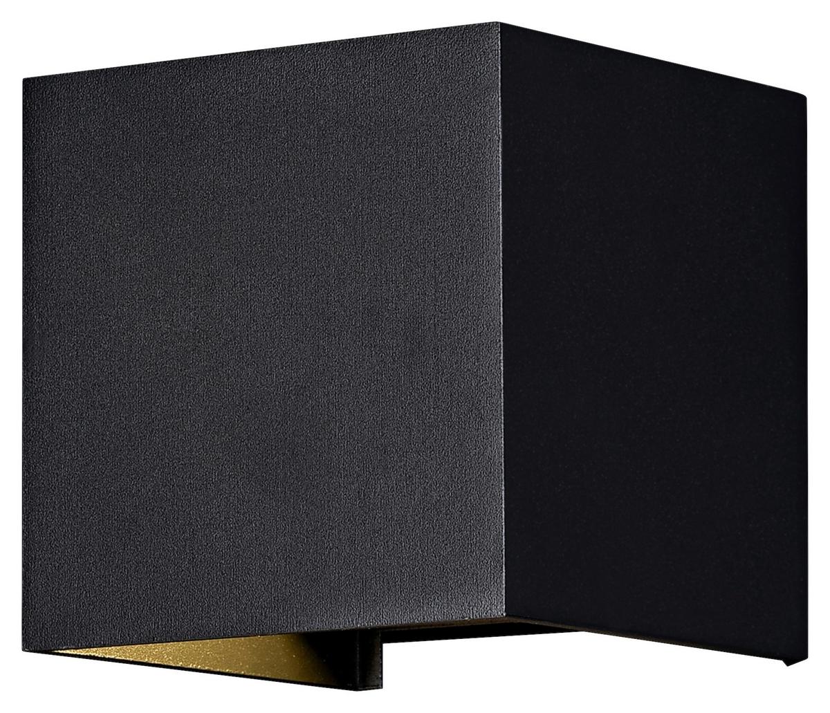 Außenwandleuchte Fulton - Schwarz, Basics, Metall (10/10/10cm) - MAYTONI