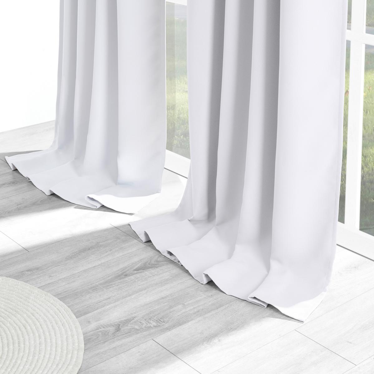 Zatemňovací záves Roman, 135/255cm, biela - biela, Modern, textil (135/255cm) - Premium Living