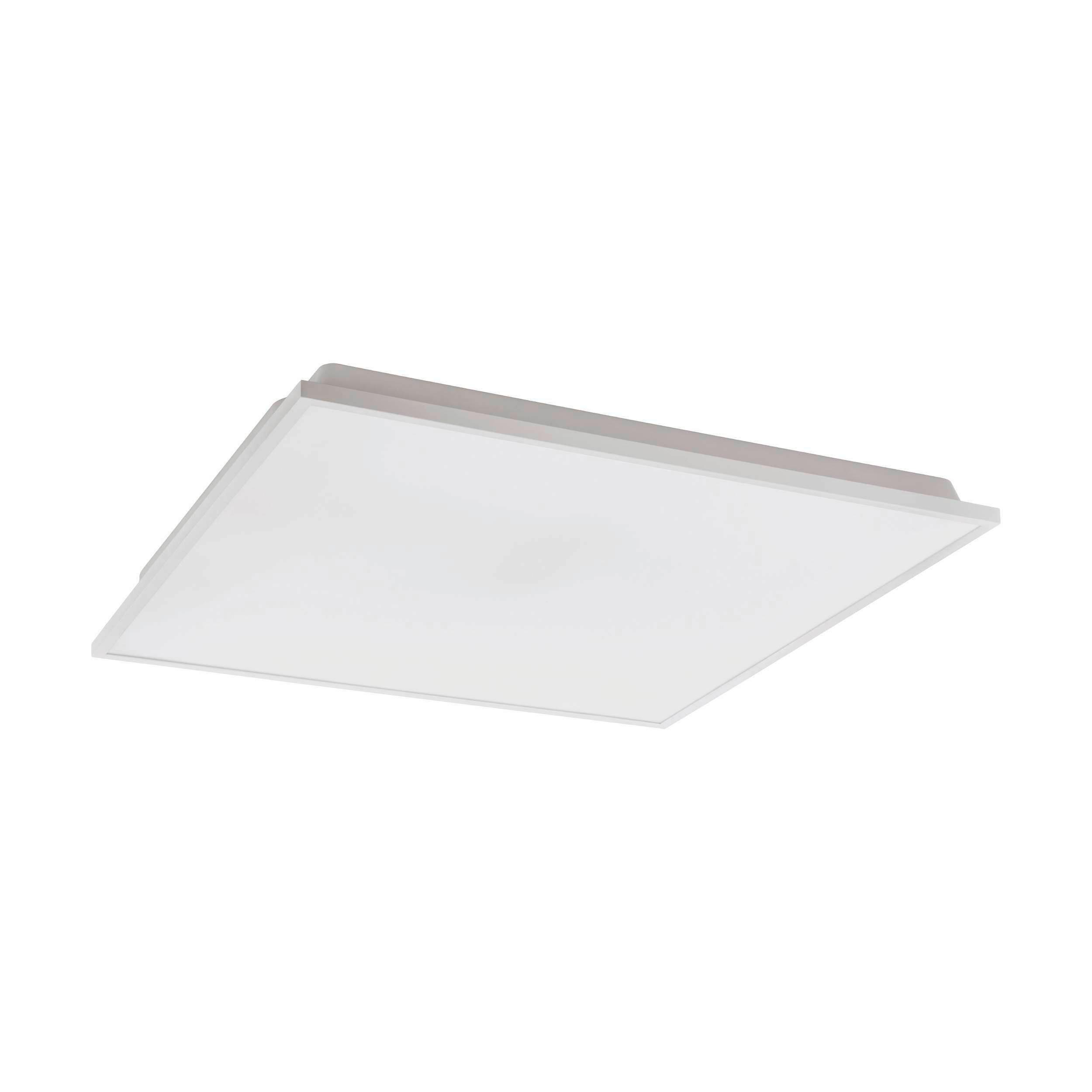 Deckenleuchte Herrora L: 45 cm Mit Smartphone-Steuerung - Weiß, Basics, Kunststoff/Metall (45/45/4cm) - Eglo