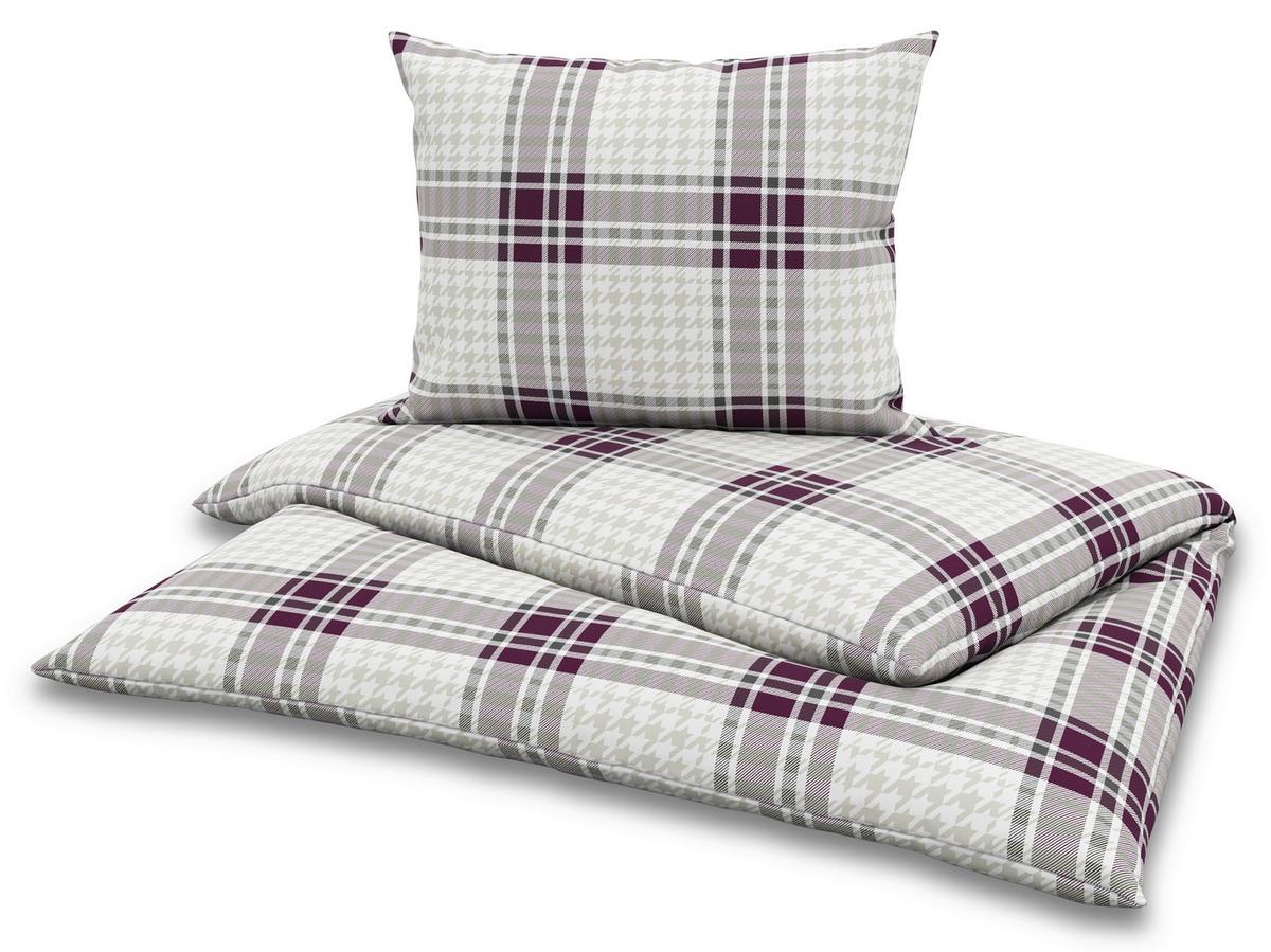Bettwäsche Ella - Beere, MODERN, Textil - Luca Bessoni