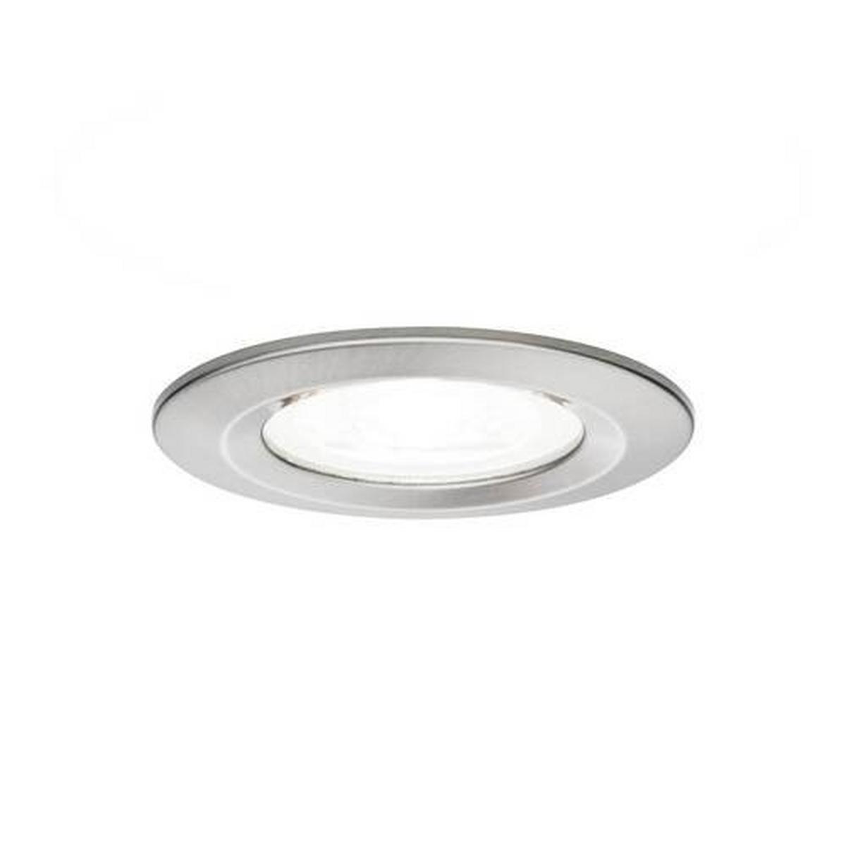 Einbauspot Ø 7,8 cm Alufarben 3-teilig - Zinkfarben/Alufarben, Design, Metall (7,8cm) - Paulmann