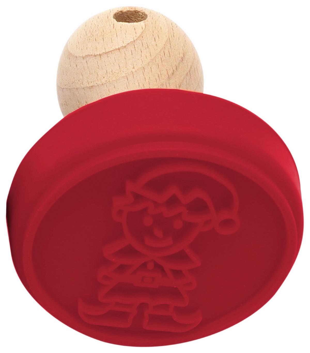 RAZÍTKO NA SUŠENKY CHRISTMAS FABLE - červená, Konvenční, dřevo/plast (10/7,5cm) - Modern Living