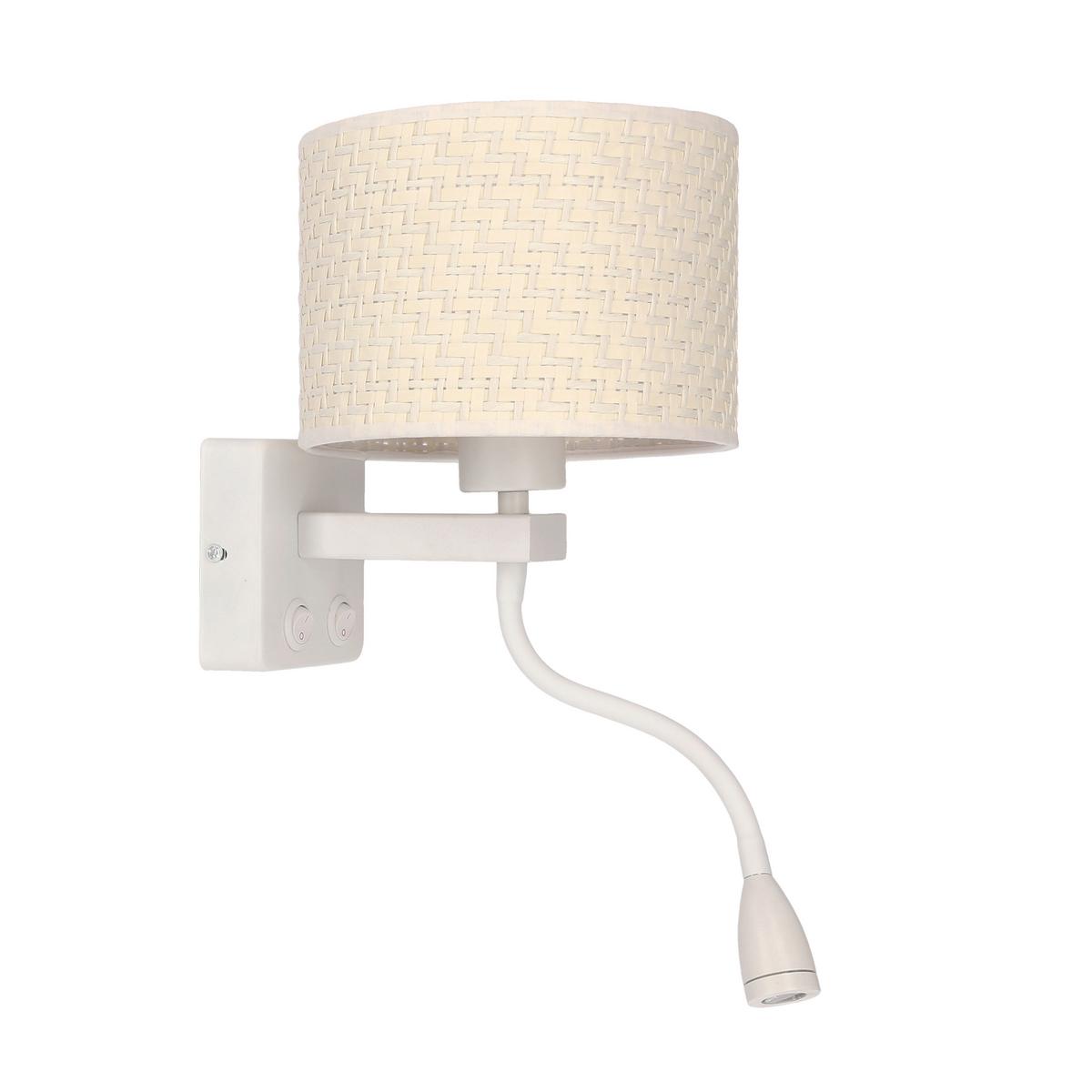 Wandleuchte 21-27665 Polo - Creme/Weiß, Basics, Kunststoff/Metall (18/22/44cm)
