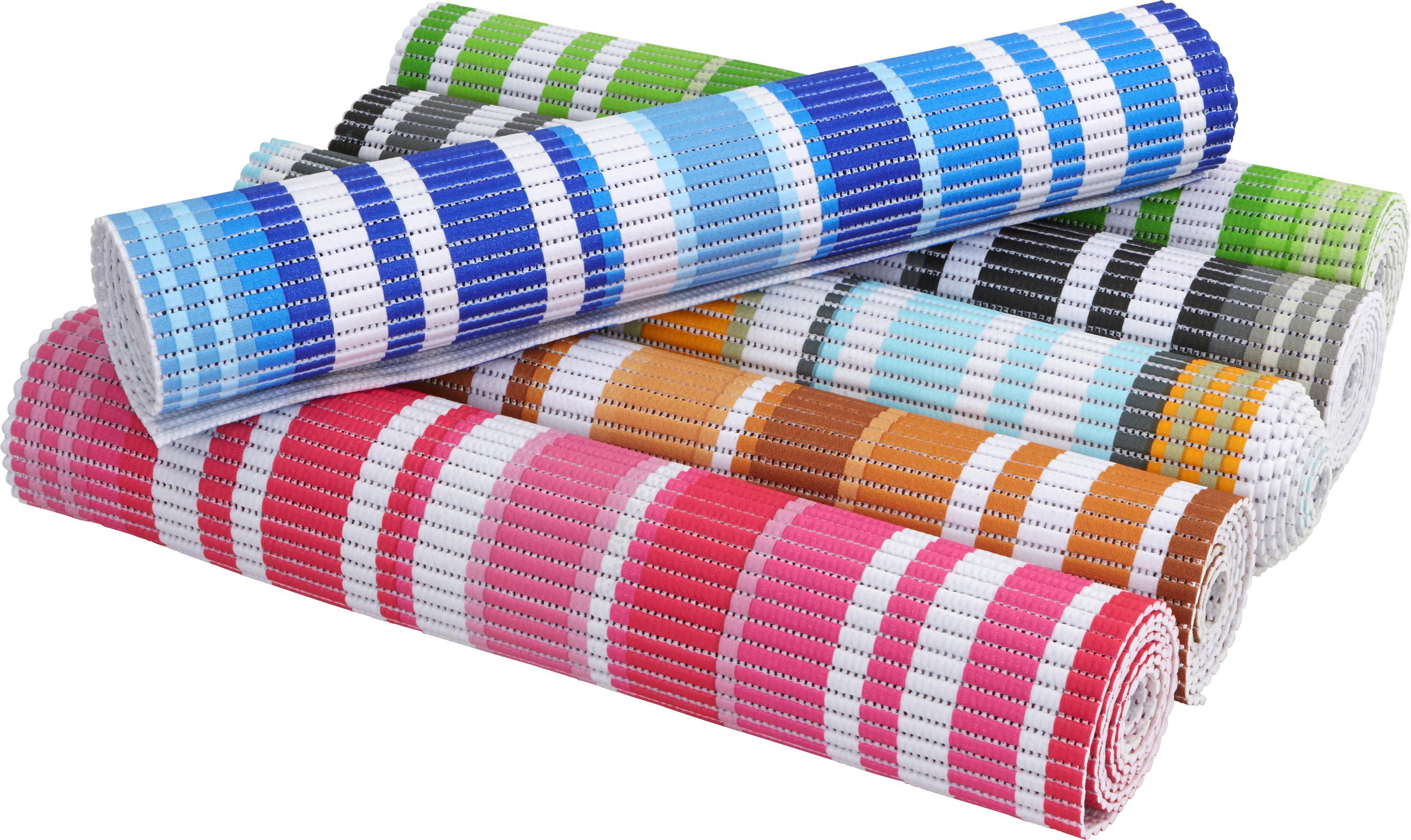 Antirutschmatte Davida - Blau/Pink, KONVENTIONELL, Textil (65/180cm) - Homezone