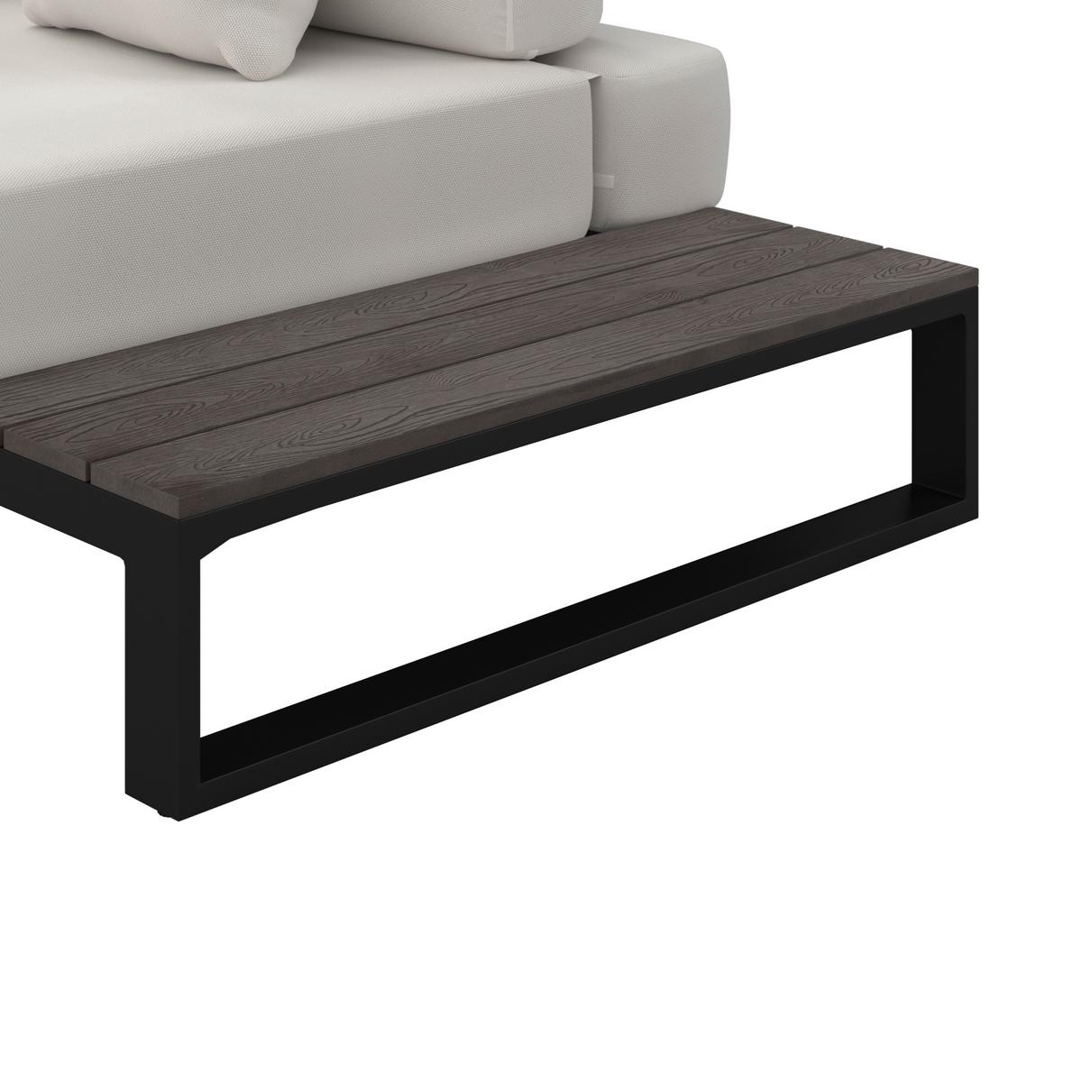 TERASOVÁ SEDACÍ SOUPRAVA SILVANO - bílá/šedá, Moderní, kov/textil (323/79cm) - Bessagi Garden