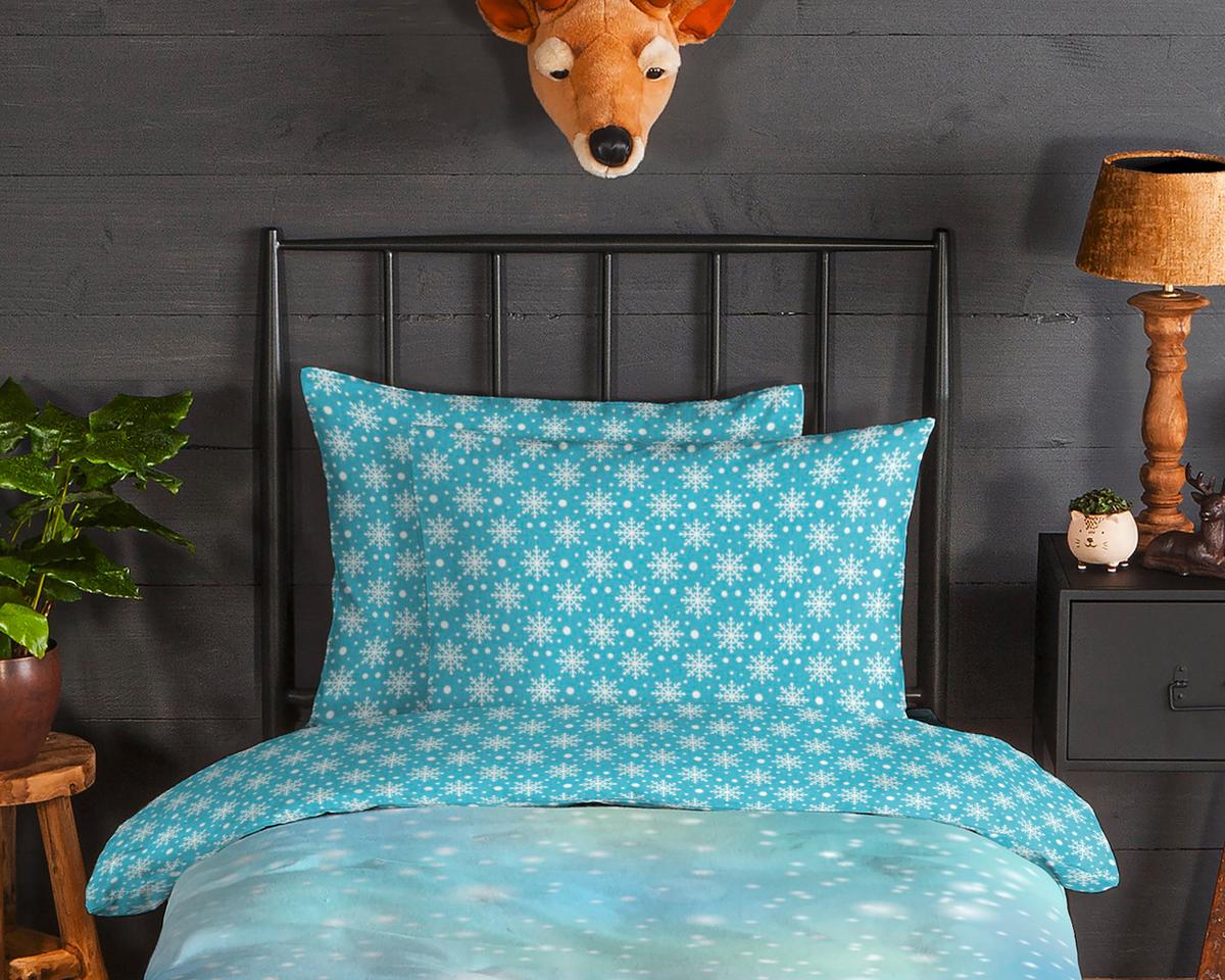 Bettwäsche Icebear Blau Hellblau 140x200 cm - Blau/Hellblau, Trend, Textil (140/200cm)