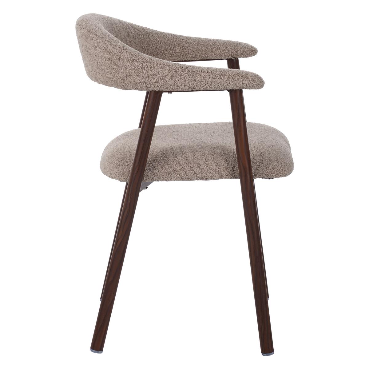 ARMLEHNSTUHL-SET Suki Sandfarben B: 55cm - Sandfarben, MODERN, Textil/Metall (55/82/55cm) - Livetastic