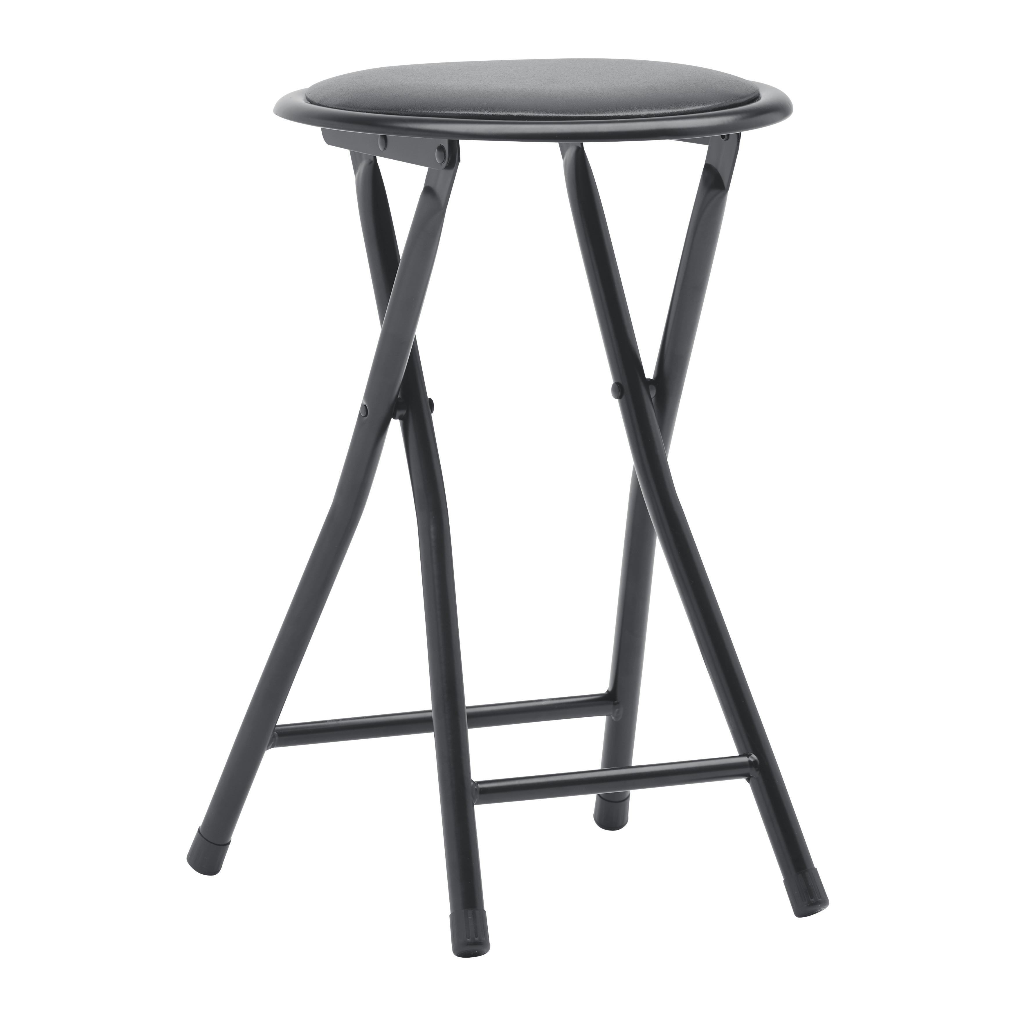 SKLÁDACÍ ŽIDLIČKA RAKI II -SB- - černá, Konvenční, kov/textil (30/45cm) - Mömax