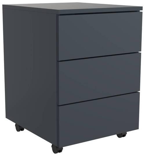 Rollcontainer Anthrazit Dalrosa 39x55x45 cm - Anthrazit, MODERN, Holzwerkstoff/Kunststoff (39/55/45cm) - MID.YOU