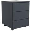 Rollcontainer Anthrazit Dalrosa 39x55x45 cm - Anthrazit, MODERN, Holzwerkstoff/Kunststoff (39/55/45cm) - MID.YOU
