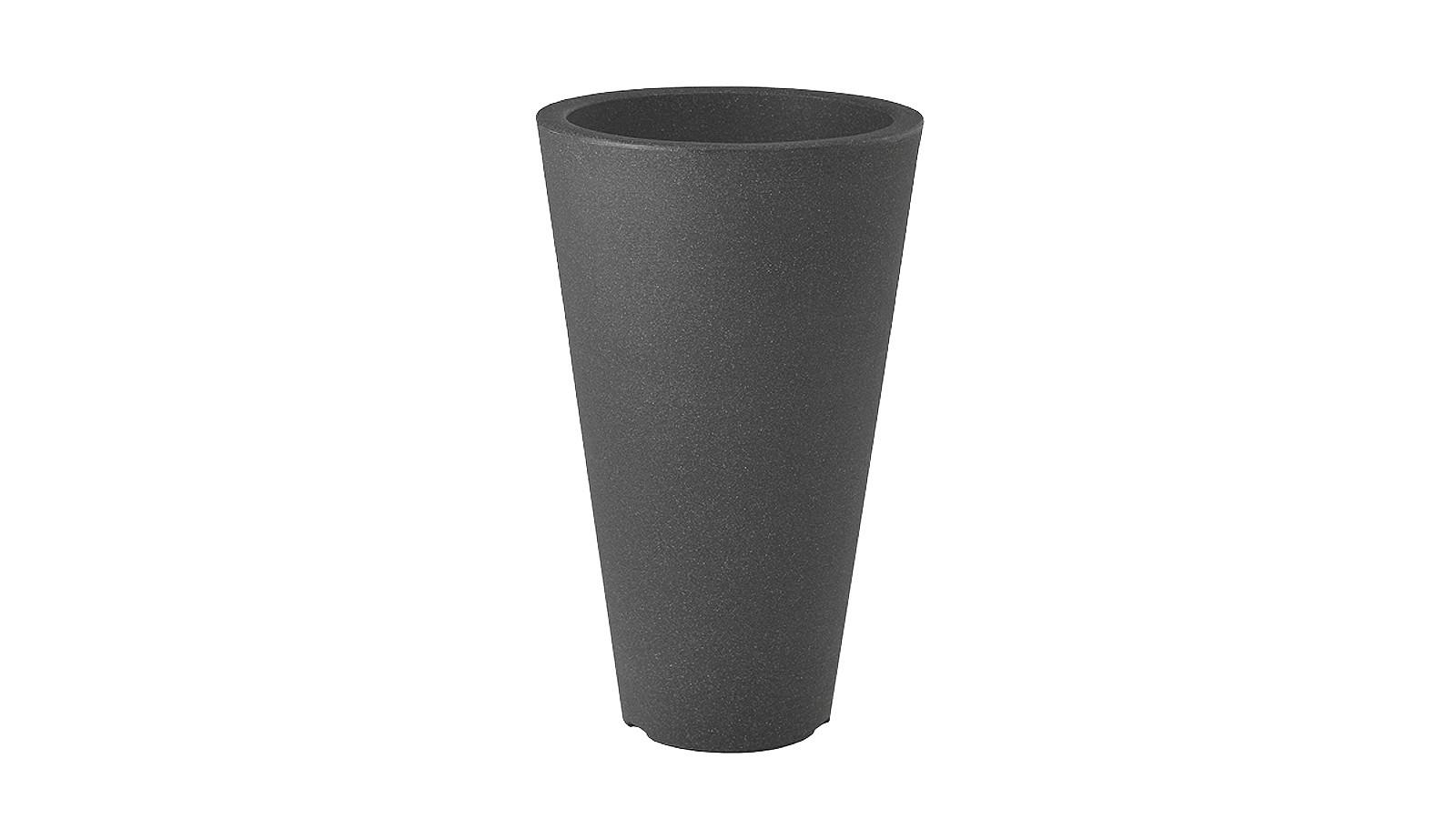 Übertopf Sunny Kunststoff Anthrazit Ø 28 cm - Anthrazit, MODERN, Kunststoff (28/45cm) - Luca Bessoni