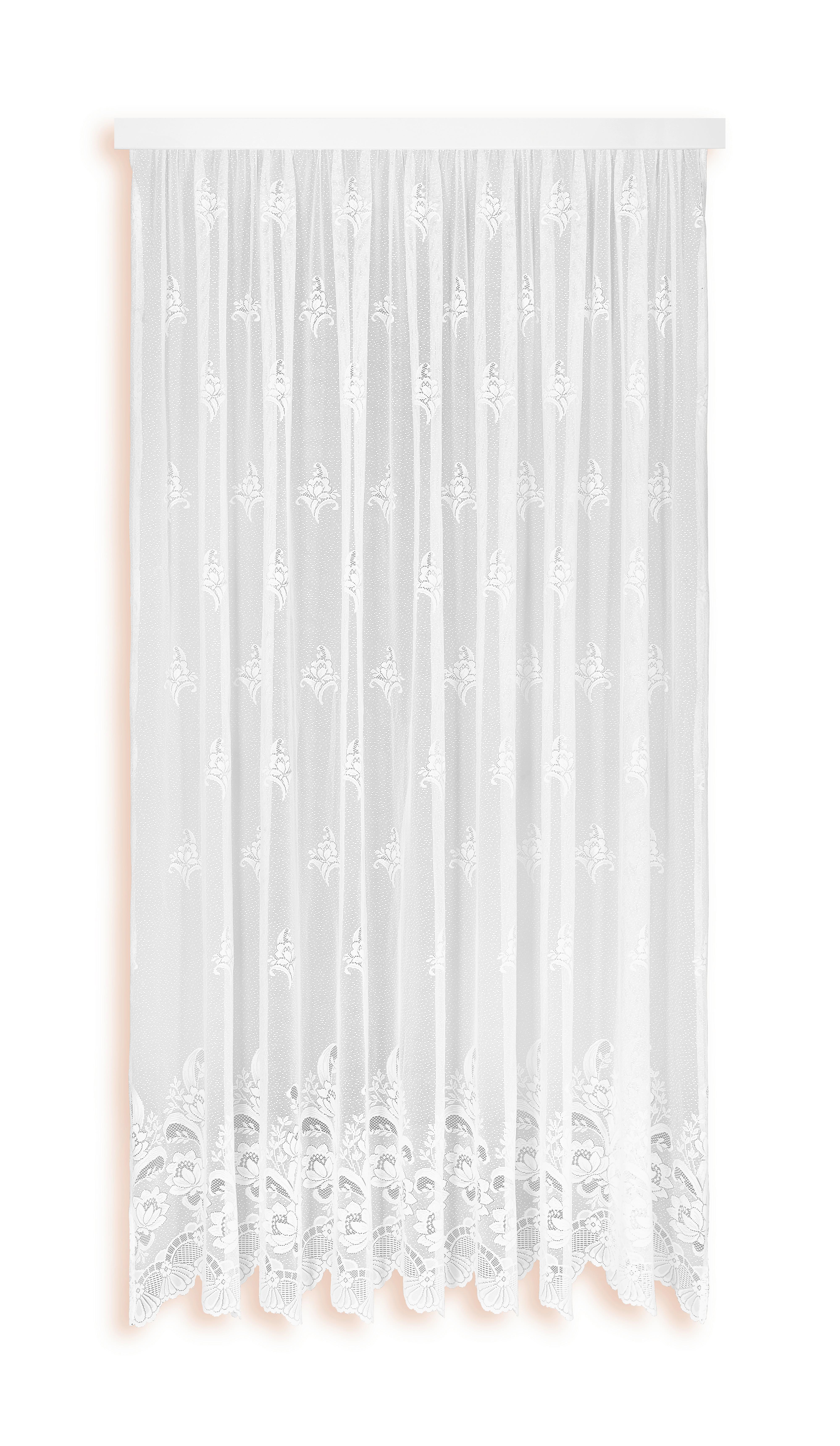 Store Halbtransparent Andrea Bxl: 300x245 Cm - Weiß, KONVENTIONELL, Textil (300l) - Ondega