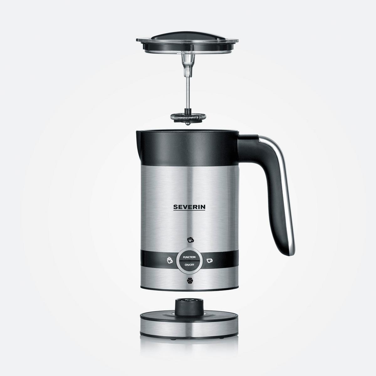 Milchschäumer Sm 3584 - Edelstahlfarben/Schwarz, Basics, Kunststoff/Metall (15,5/19/10cm) - Severin