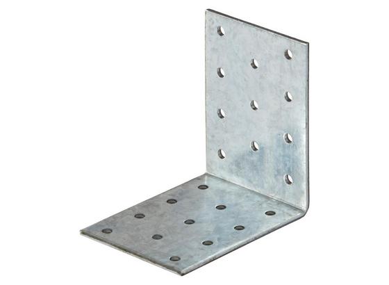 Winkelverbinder mit Steg - Alufarben, KONVENTIONELL, Metall (6/8cm) Winkelverbinder mit Steg - Alufarben, KONVENTIONELL, Metall (6/8cm)