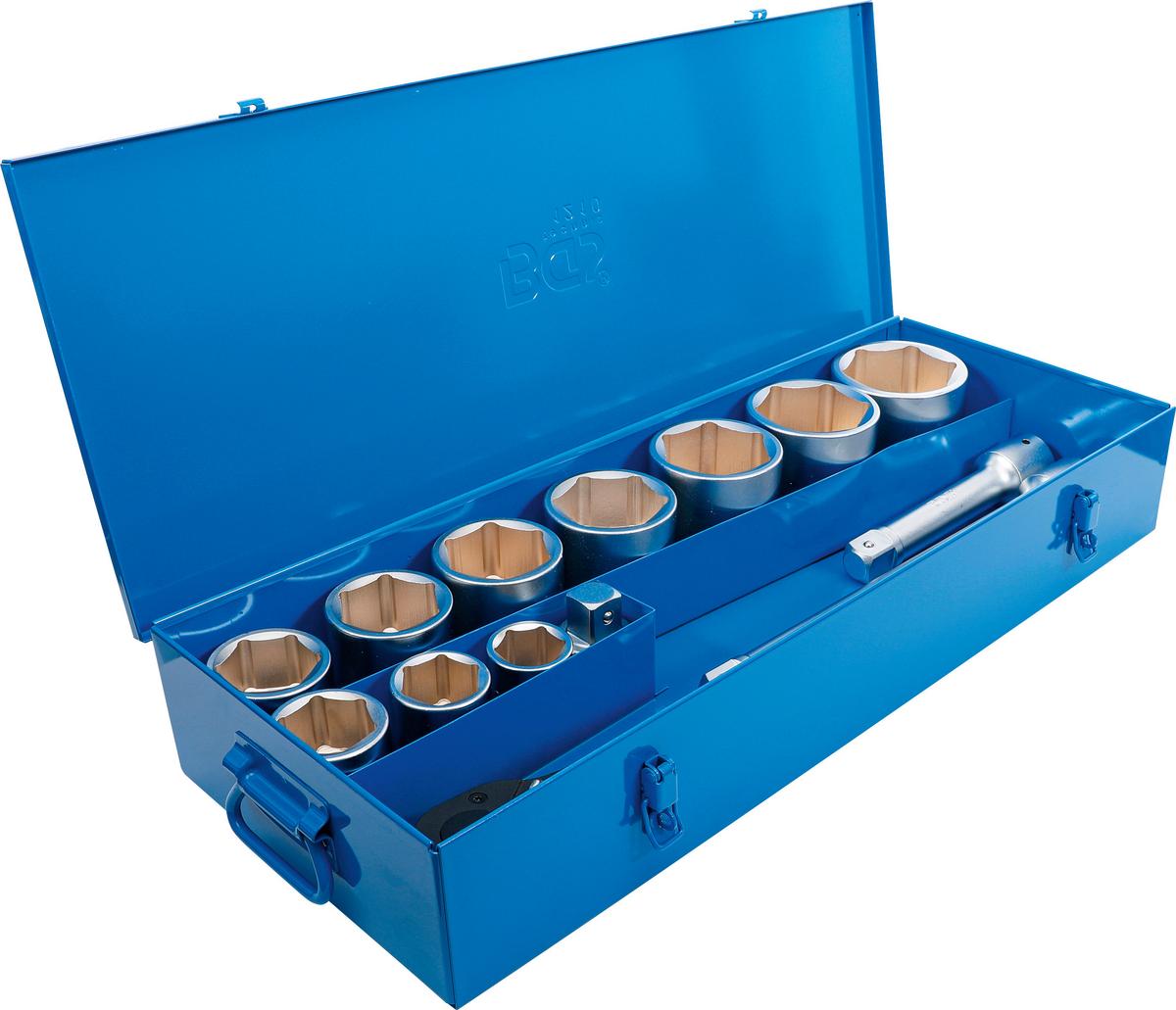 Steckschlüssel-satz 15-teilig Blau/silberfarben - Blau/Silberfarben, Basics