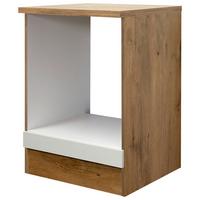 Skinka na vstavaný sporák AVILA - barvy dubu/magnolie, Konvenční, kompozitní dřevo (60/85/57cm) - FlexWell