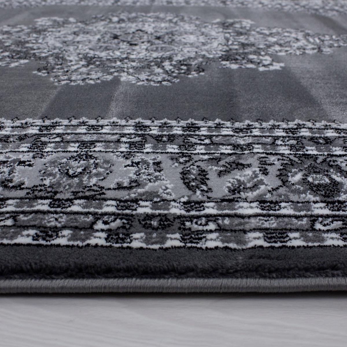 Orientalischer Webteppich Grau Marrakesh 200x290 cm - Schwarz/Grau, KONVENTIONELL, Textil (200/290cm)